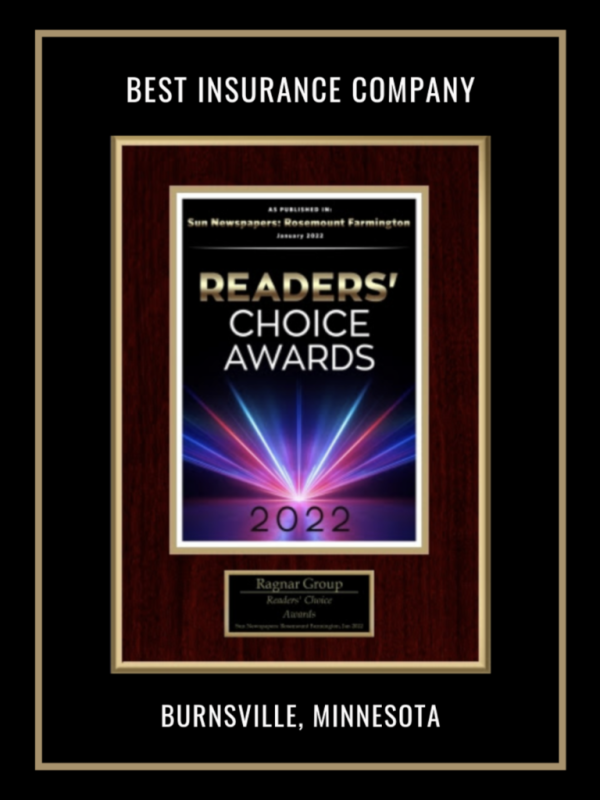 Readers Choice Award - Best Insurance Company - Burnsville, MN