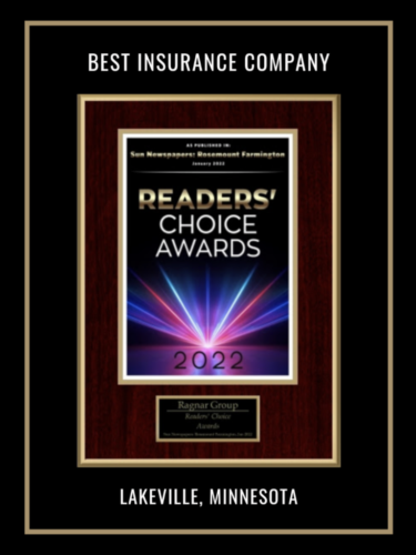 Readers Choice Award - Best Insurance Company - Lakeville,MN